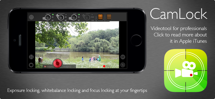 CamLock exposure-, whitebalance- and focus locking video-tool for iPhone and iPod 4th gen